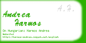 andrea harmos business card